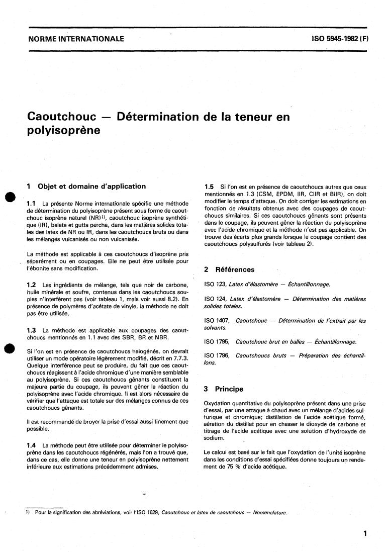 ISO 5945:1982 - Rubber — Determination of polyisoprene content
Released:4/1/1982