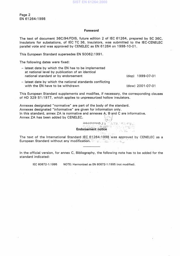 EN 61264:1998 EN 61264:2000 - Page 4 preview