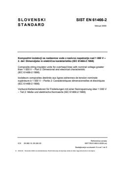 EN 61466-2:2000 - Page 1 preview