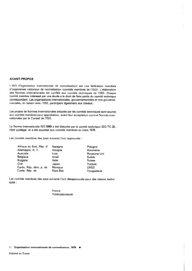 ISO 5969:1979 ISO 5969:1979 - Tarauds a filets rectifiés pour filetages gaz séries G et Rp -- Tolérances sur la partie taillée - Page 2 preview