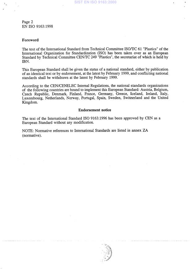 EN ISO 9163:1998 EN ISO 9163:2000 - Page 4 preview