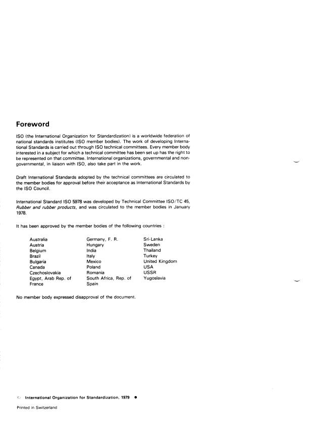 ISO 5978:1979 ISO 5978:1979 - Rubber or plastics coated fabrics -- Determination of blocking resistance - Page 2 preview