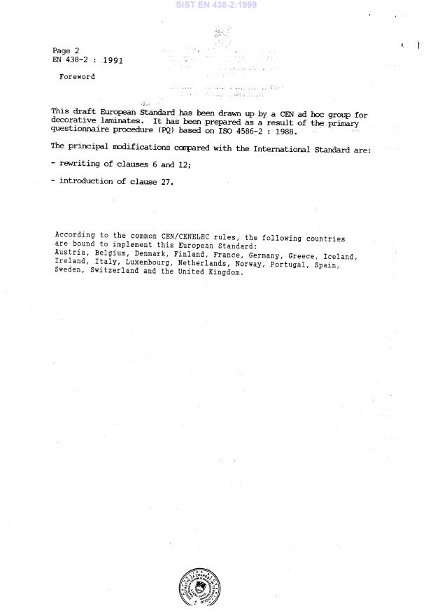 EN 438-2:1991 EN 438-2:1999 - Page 4 preview