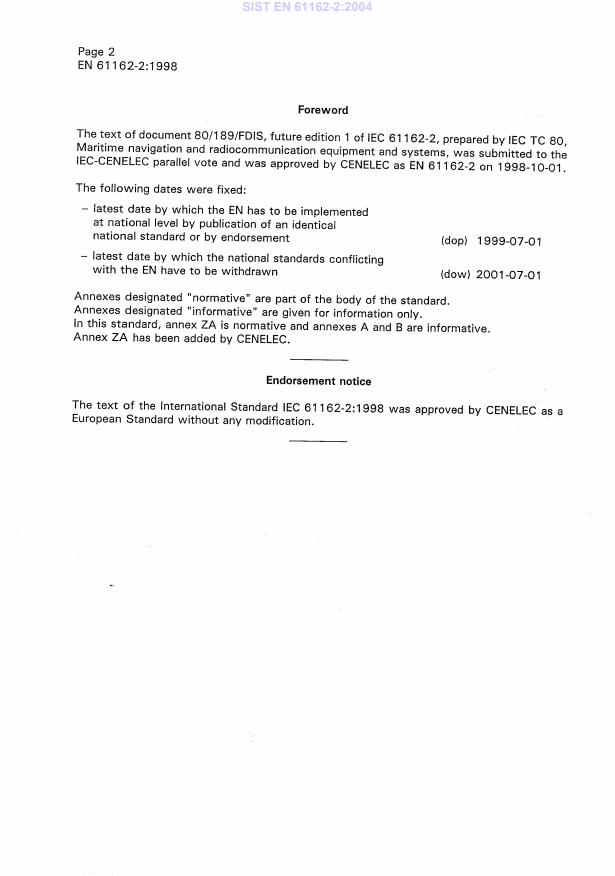 SIST EN 61162-2:2004 SIST EN 61162-2:2004 - Page 4 preview