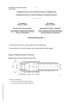IEC 60034-5:2020/COR1:2024 - Corrigendum 1 - Rotating electrical machines - Part 5: Degrees of protection provided by the integral design of rotating electrical machines (IP code) - Classification
Released:1/19/2024 - Page 1 preview