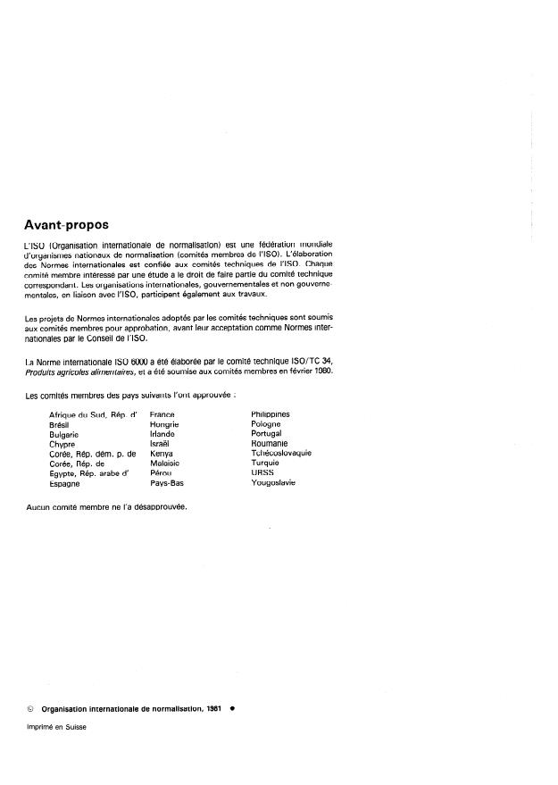 ISO 6000:1981 ISO 6000:1981 - Choux pommés -- Entreposage en plein air - Page 2 preview