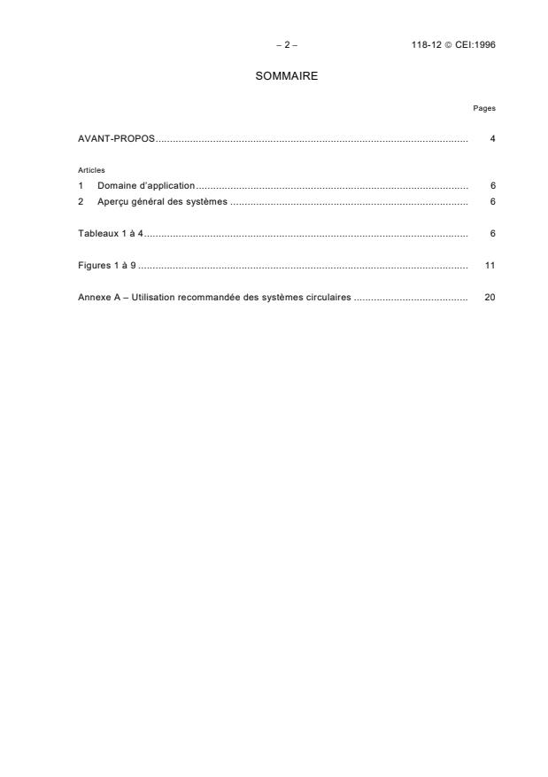 IEC 60118-12:1996 IEC 60118-12:1996 - Hearing aids - Part 12: Dimensions of electrical connector systems - Page 4 preview