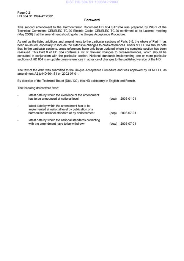SIST HD 604 S1:1998/A2:2003 SIST HD 604 S1:19987A2:2003 - Page 4 preview