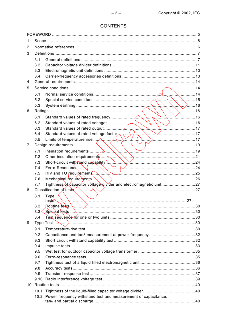 IEC PAS 60044-5:2002 IEC PAS 60044-5:2002 - Instrument transformers - Part 5: Capacitor voltage transformers
Released:7/22/2002 - Page 4 preview