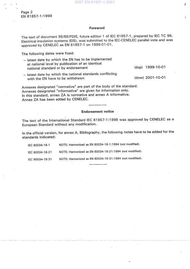 EN 61857-1:1999 EN 61857-1:2001 - Page 4 preview