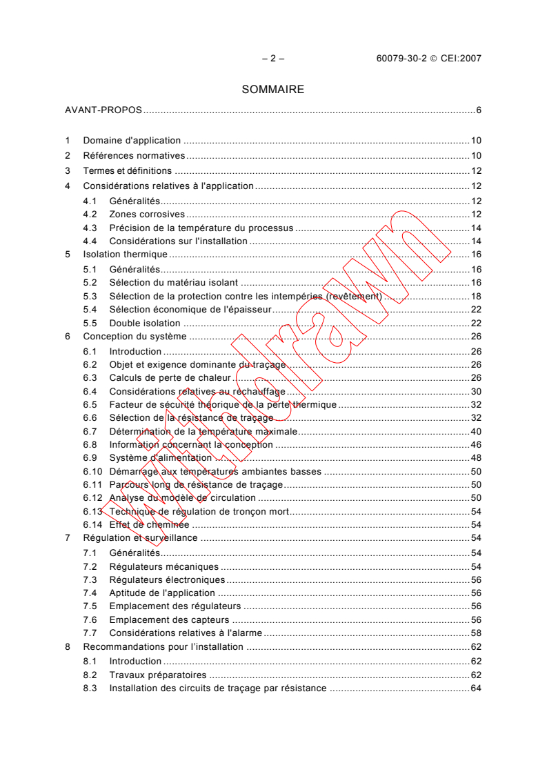 IEC 60079-30-2:2007 IEC 60079-30-2:2007 - Explosive atmospheres - Part 30-2: Electrical resistance trace heating - Application guide for design, installation and maintenance
Released:1/18/2007
Isbn:2831889472 - Page 4 preview