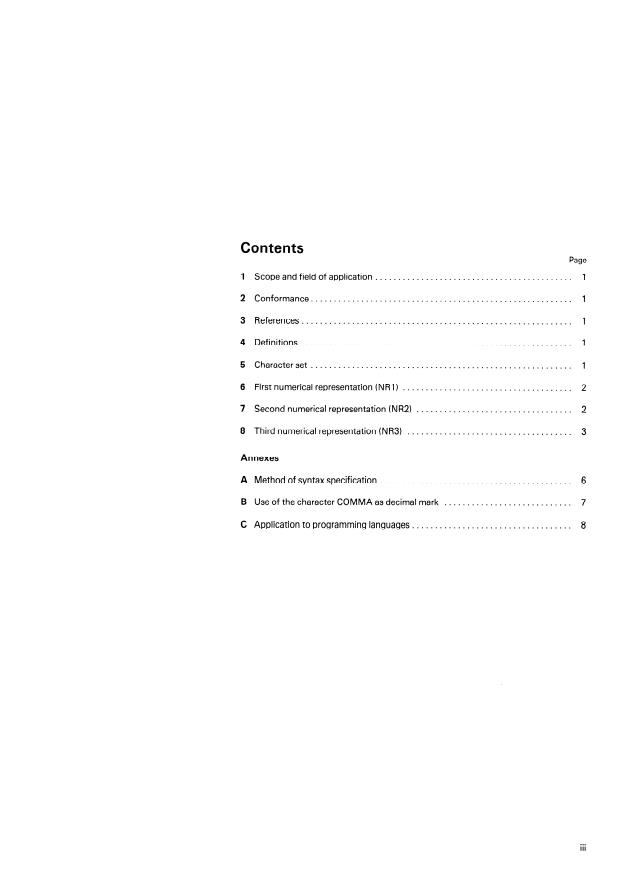 ISO 6093:1985 - Information processing -- Representation of numerical values in character strings for information interchange