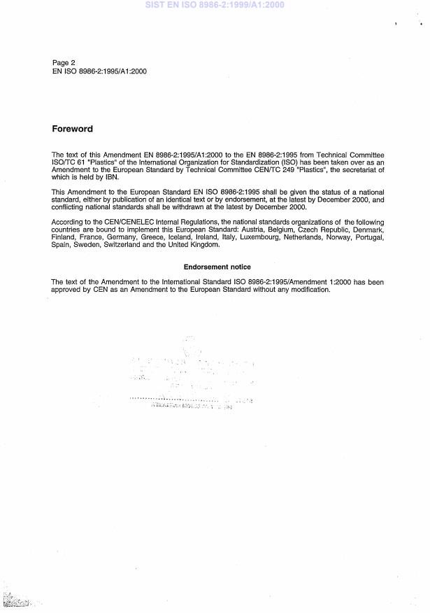 EN ISO 8986-2:1995/A1:2000 EN ISO 8986-2:1999/A1:2000 - Page 4 preview
