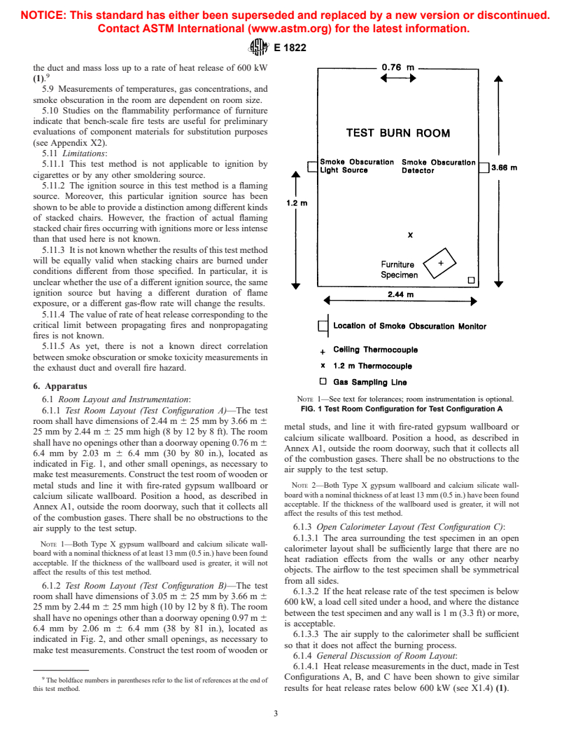 ASTM E1822-02a - Standard Test Method for Fire Testing of Stacked Chairs