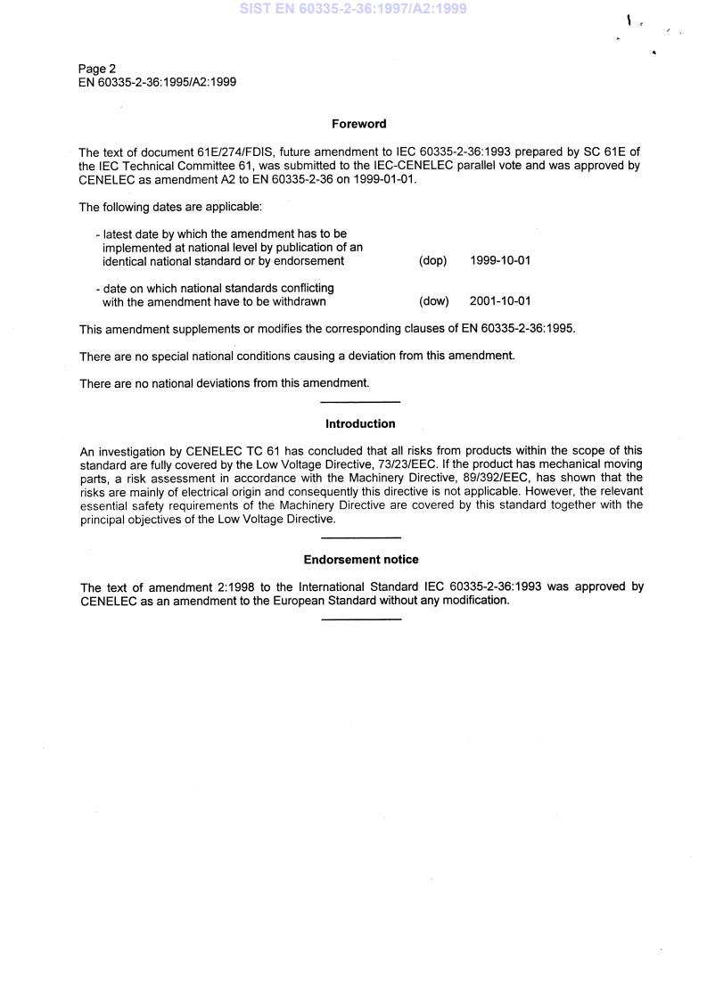 EN 60335-2-36:1995/A2:1999 EN 60335-2-36:1997/A2:1999 - Page 4 preview
