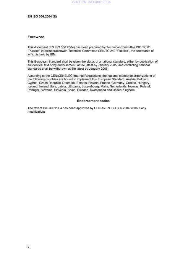 EN ISO 306:2004 EN ISO 306:2004 - Page 4 preview