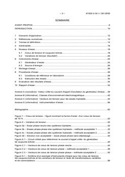 IEC 61000-4-34:2005 - Electromagnetic compatibility (EMC) - Part 4-34: Testing and measurement techniques - Voltage dips, short interruptions and voltage variations immunity tests for equipment with input current more than 16 A per phase - Page 4 preview