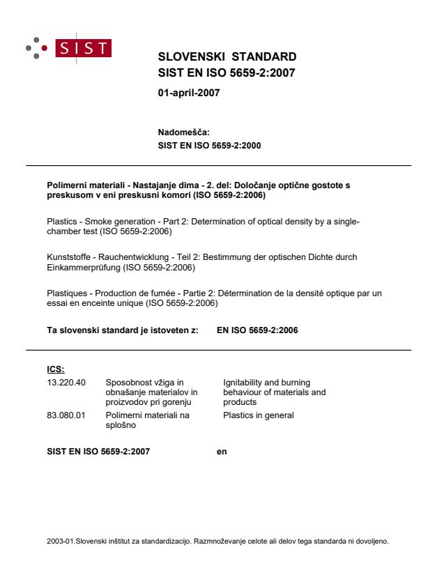 EN ISO 5659-2:2007