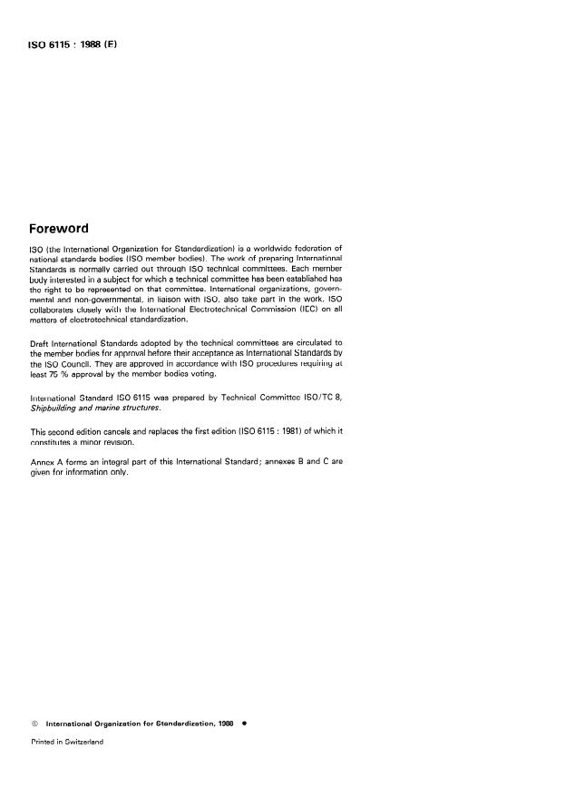 ISO 6115:1988 ISO 6115:1988 - Shipbuilding -- Trawl winches - Page 2 preview