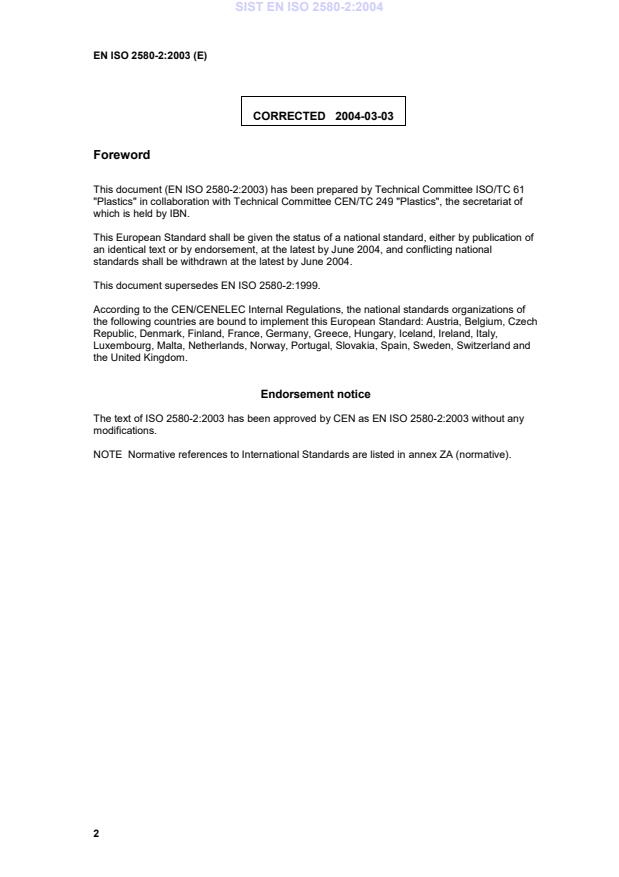 EN ISO 2580-2:2003 EN ISO 2580-2:2004 - Page 4 preview