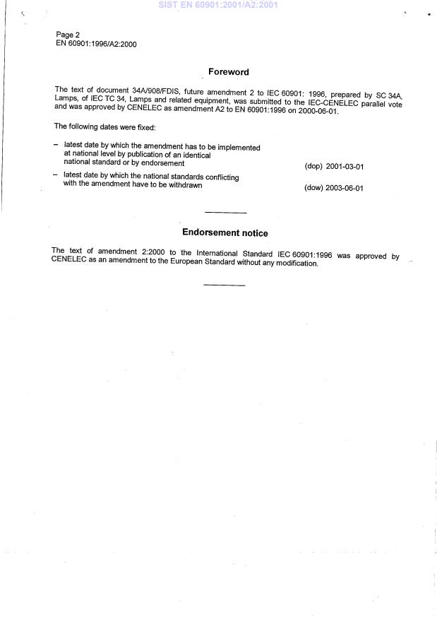 EN 60901:1996/A2:2000 EN 60901:2001/A2:2001 - Page 4 preview