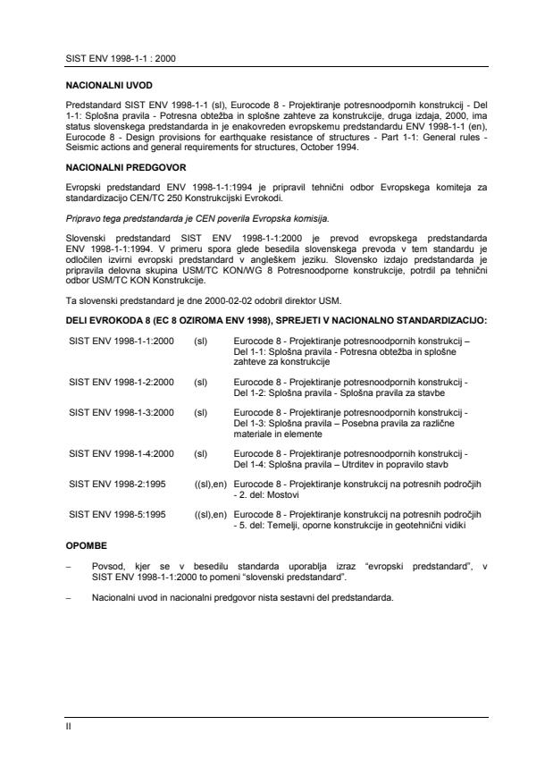 ENV 1998-1-1:1994 ENV 1998-1-1:2000 - Page 2 preview