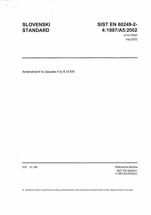 EN 60249-2-4:1997/A5:2002