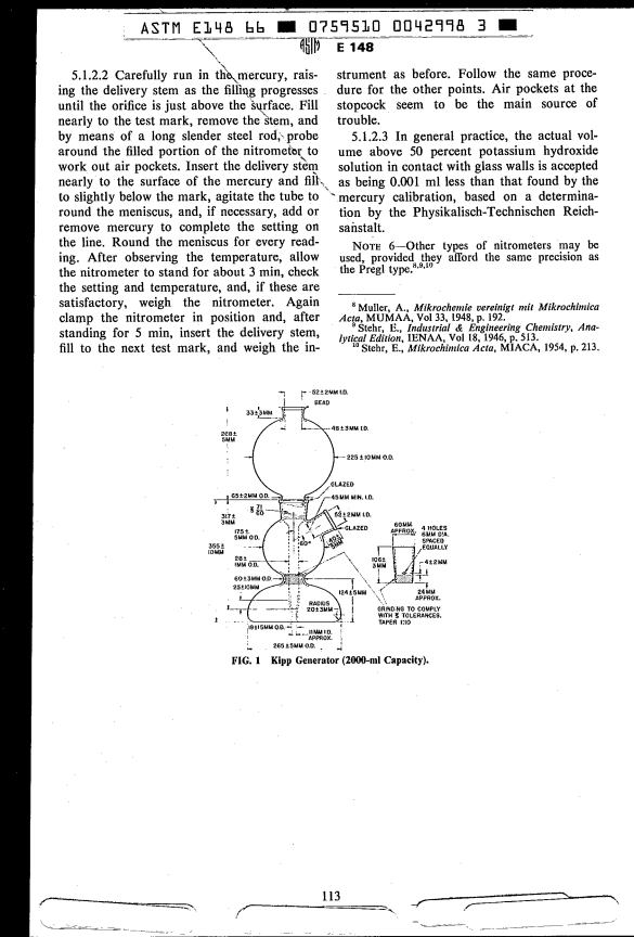 ASTM E148-66 (1981) - Specification for Apparatus for Microdetermination of Nitrogen by the Dumas Method (Withdrawn 1987)