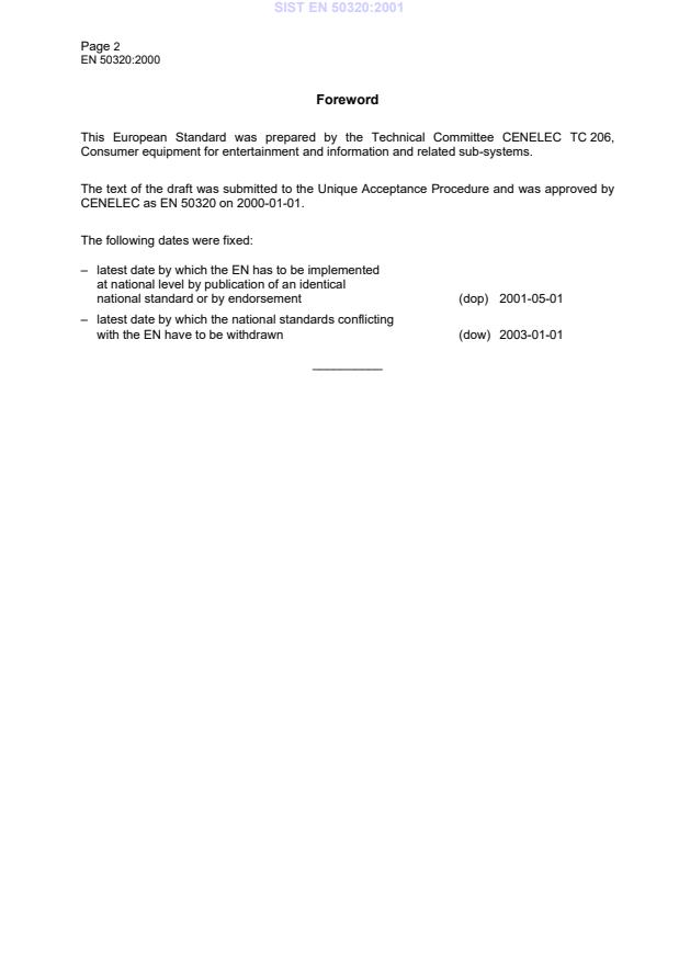 SIST EN 50320:2001 SIST EN 50320:2001 - Page 4 preview