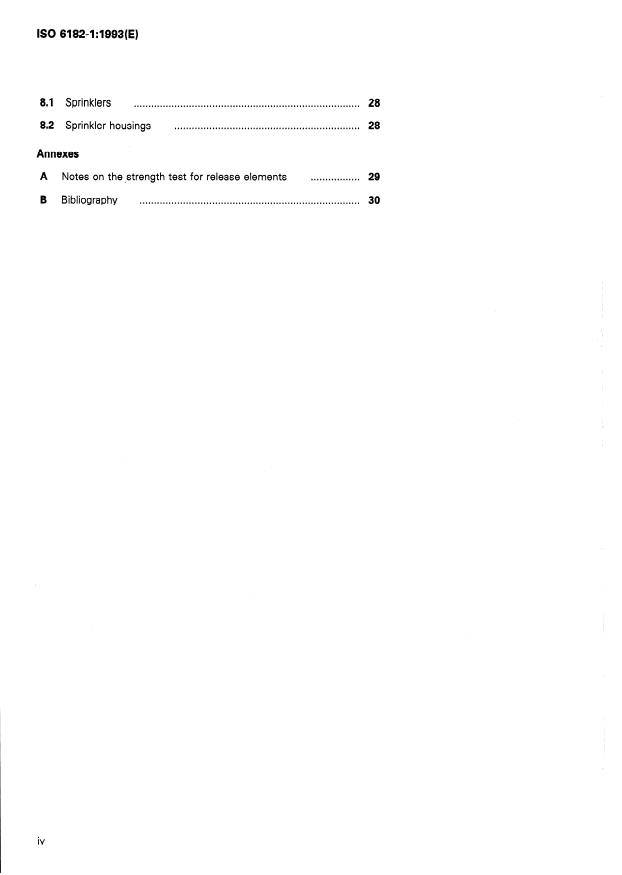 ISO 6182-1:1993 ISO 6182-1:1993 - Fire protection -- Automatic sprinkler systems - Page 4 preview