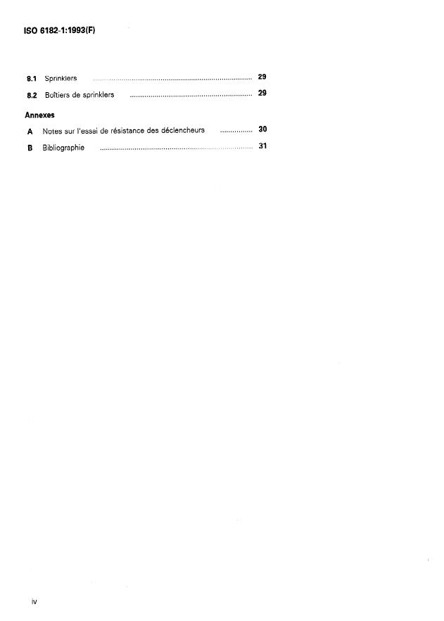 ISO 6182-1:1993 ISO 6182-1:1993 - Protection contre l'incendie -- Systemes d'extinction automatiques du type sprinkler - Page 4 preview