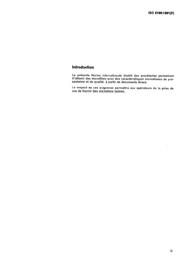 ISO 6199:1991 - Micrographie -- Micrographie des documents sur films argentiques de 16 mm et 35 mm -- Techniques opératoires