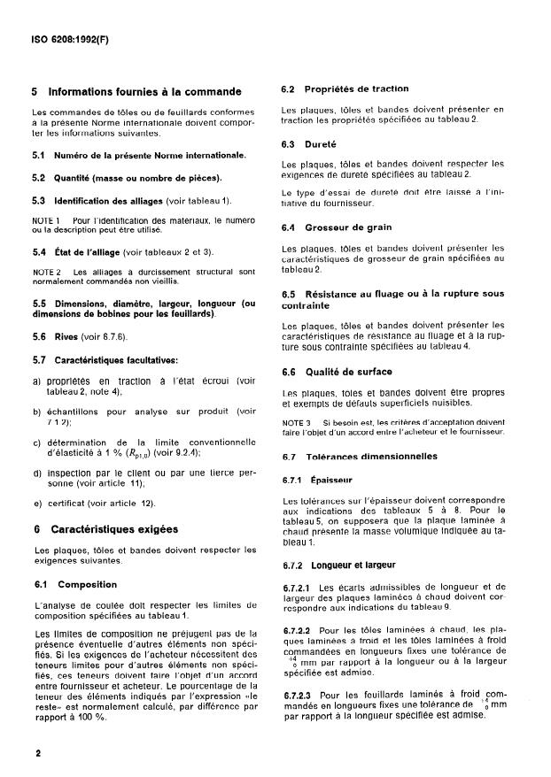 ISO 6208:1992 ISO 6208:1992 - Plaques, tôles et bandes en nickel et alliages de nickel - Page 4 preview