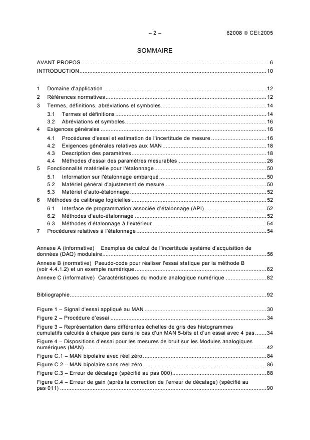 IEC 62008:2005 IEC 62008:2005 - Performance characteristics and calibration methods for digital data acquisition systems and relevant software - Page 4 preview