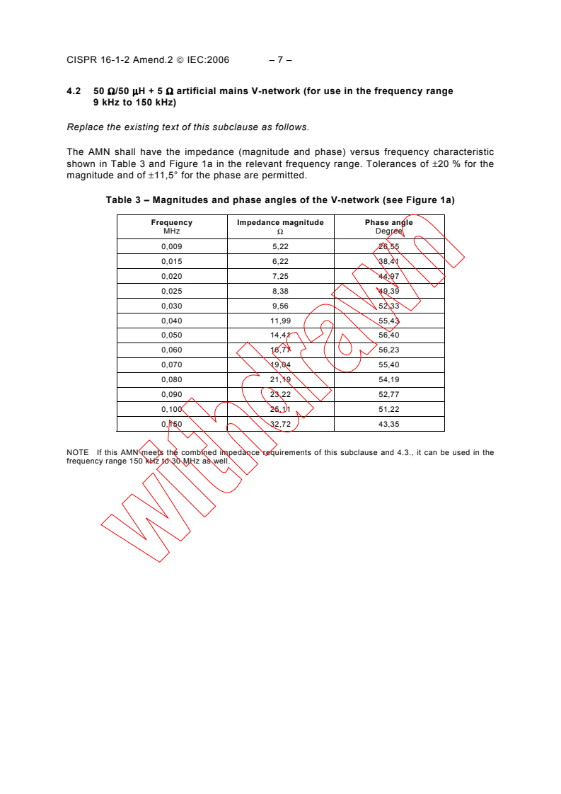 CISPR 16-1-2:2003/AMD2:2006 CISPR 16-1-2:2003/AMD2:2006 - Amendment 2 - Specification for radio disturbance and immunity measuring apparatus and methods - Part 1-2: Radio disturbance and immunity measuring apparatus - Ancillary equipment - Conducted disturbances
Released:7/17/2006 - Page 4 preview