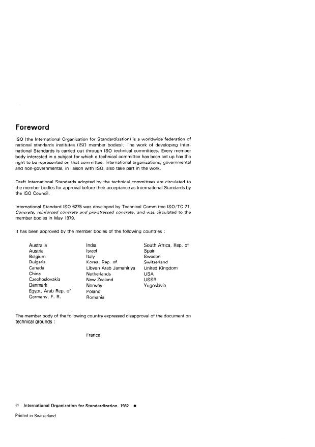 ISO 6275:1982 ISO 6275:1982 - Concrete, hardened -- Determination of density - Page 2 preview