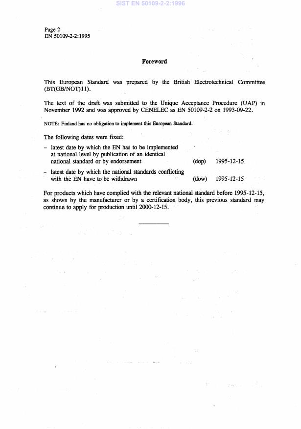 EN 50109-2-2:1995 EN 50109-2-2:1996 - Page 4 preview