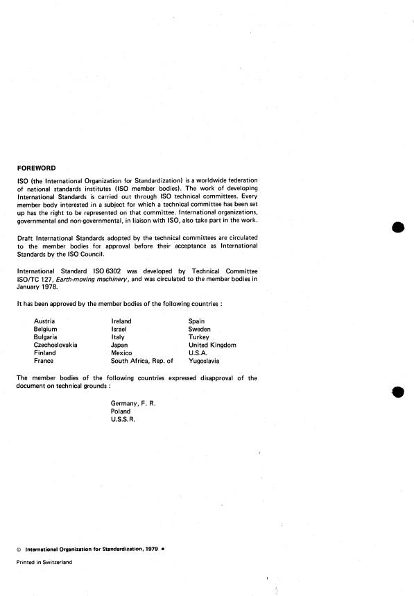 ISO 6302:1979 ISO 6302:1979 - Earth-moving machinery -- Drain, fill and level plugs - Page 2 preview