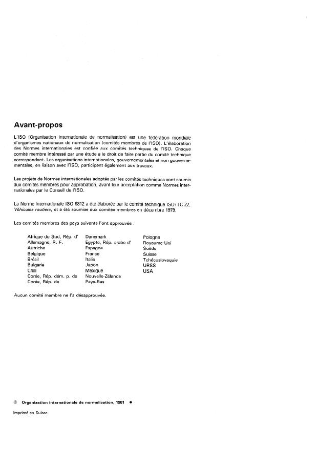 ISO 6312:1981 ISO 6312:1981 - Véhicules routiers -- Garnitures de frein -- Résistance au cisaillement des ensembles de plaquettes de frein a disque et de segments de frein a tambour -- Méthode d'essai - Page 2 preview