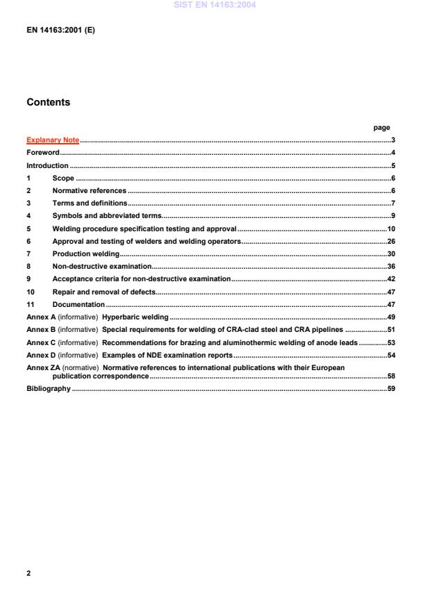 EN 14163:2001 EN 14163:2004 - Page 4 preview