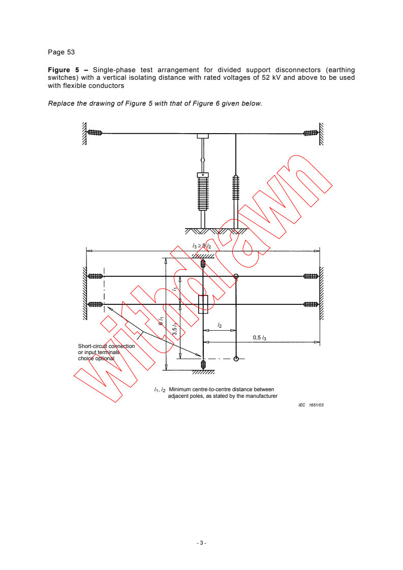 IEC 62271-102:2001/COR2:2003 - Corrigendum 2 - High-voltage switchgear and controlgear - Part 102: Alternating current disconnectors and earthing switches
Released:5/27/2003