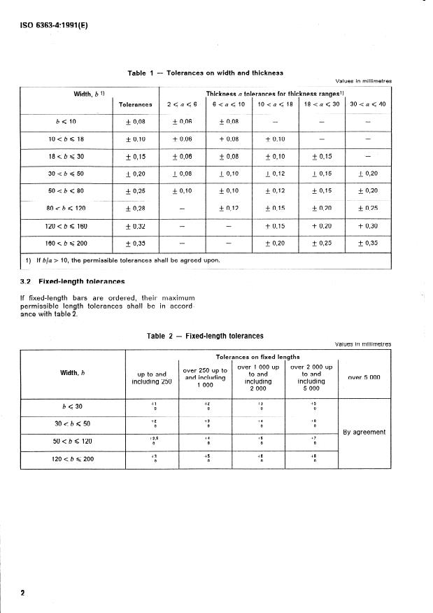 ISO 6363-4:1991 ISO 6363-4:1991 - Wrought aluminium and aluminium alloy cold-drawn rods/bars and tubes - Page 4 preview
