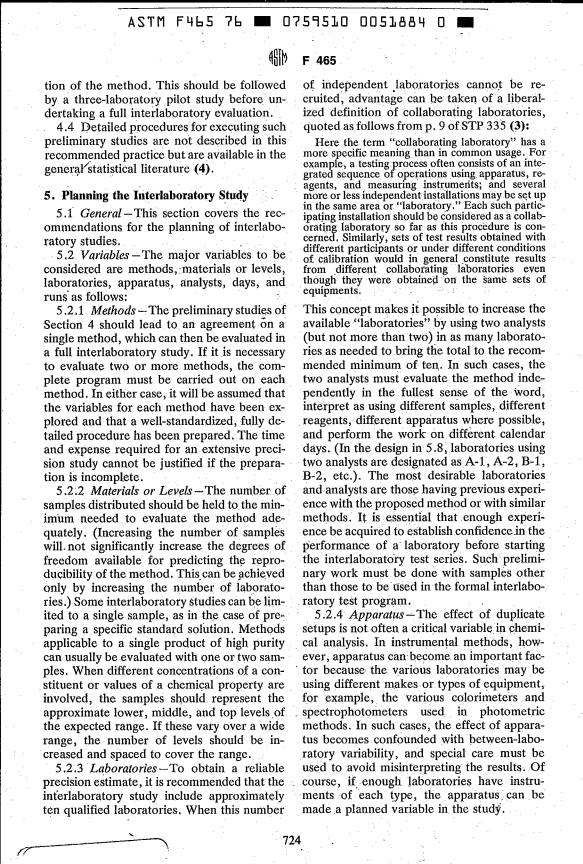 ASTM F465-76(1981) - Recommended Practice for Developing Precision and Accuracy Data on ASTM Method for the Analysis of Meat and Meat Products (Withdrawn 1993)