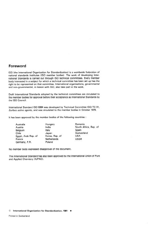 ISO 6384:1981 ISO 6384:1981 - Surface active agents — Technical ethoxylated fatty amines — Methods of analysis
Released:4/1/1981 - Page 2 preview