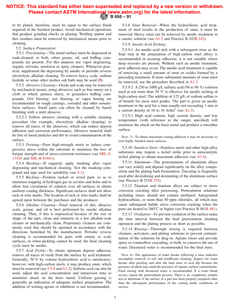 ASTM B656-91 - Standard Guide for Autocatalytic (Electroless) Nickel-Phosphorus Deposition on Metals for Engineering Use (Withdrawn 2000)