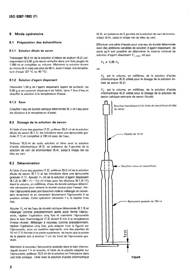 ISO 6387:1983 ISO 6387:1983 - Agents de surface -- Détermination du pouvoir dispersant vis-a-vis du savon calcique -- Méthode acidimétrique (Méthode de Schoenfeldt modifiée) - Page 4 preview