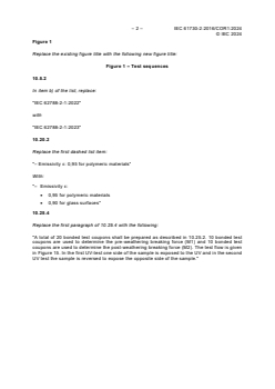 IEC 61730-2:2023/COR1:2024 IEC 61730-2:2023/COR1:2024 - Corrigendum 1- Photovoltaic (PV) module safety qualification - Part 2: Requirements for testing
Released:14. 10. 2024 - Page 2 preview