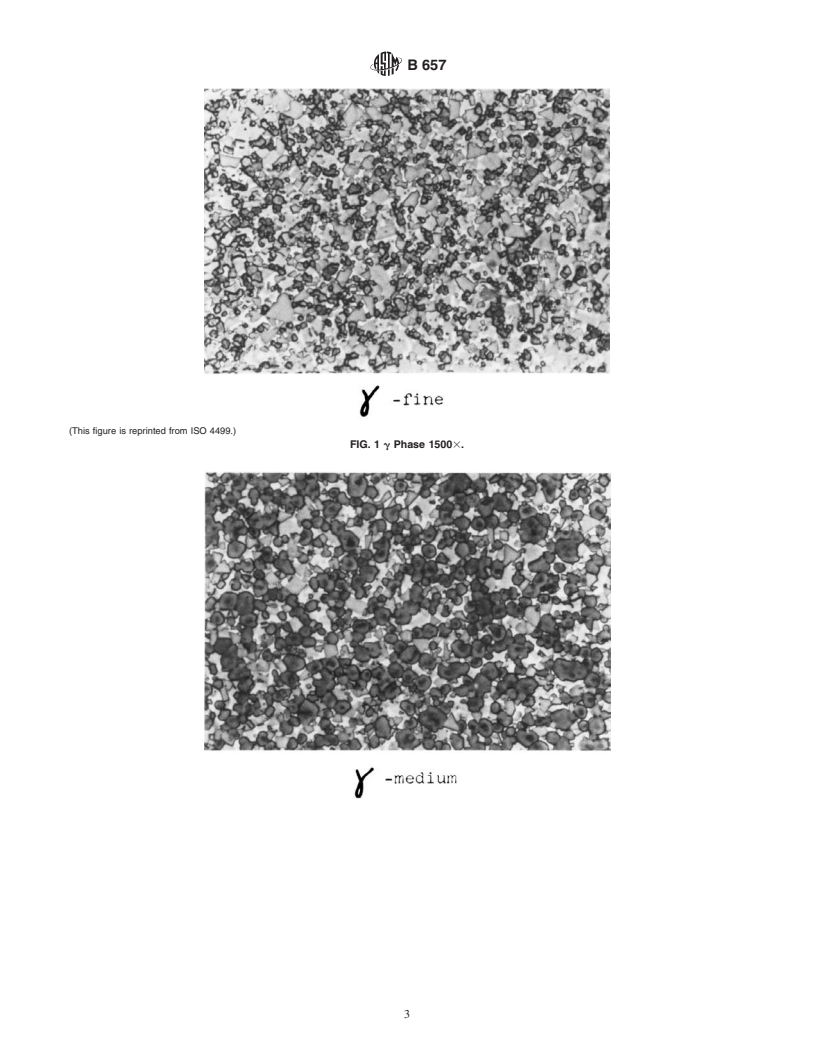 ASTM B657-92(2000) - Standard Test Method for Metallographic Determination of Microstructure in Cemented Tungsten Carbides