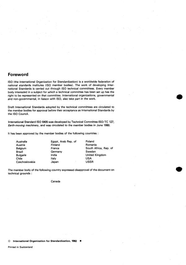 ISO 6405:1982 ISO 6405:1982 - Earth-moving machinery -- Symbols -- Operator controls and others - Page 2 preview