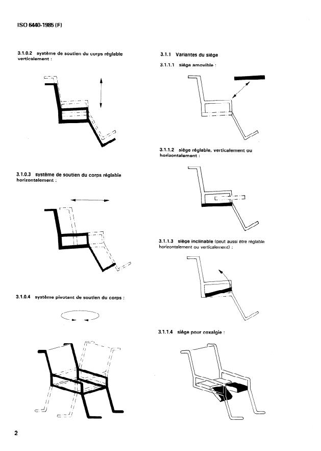 ISO 6440:1985 ISO 6440:1985 - Fauteuils roulants -- Nomenclature, termes et définitions - Page 4 preview